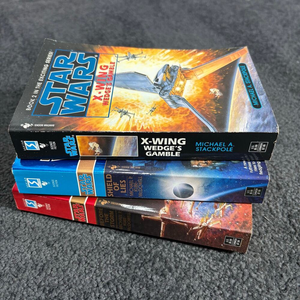Vintage Star Wars Expanded Universe Novel Paperback Books S/3 Black Fleet Crisis